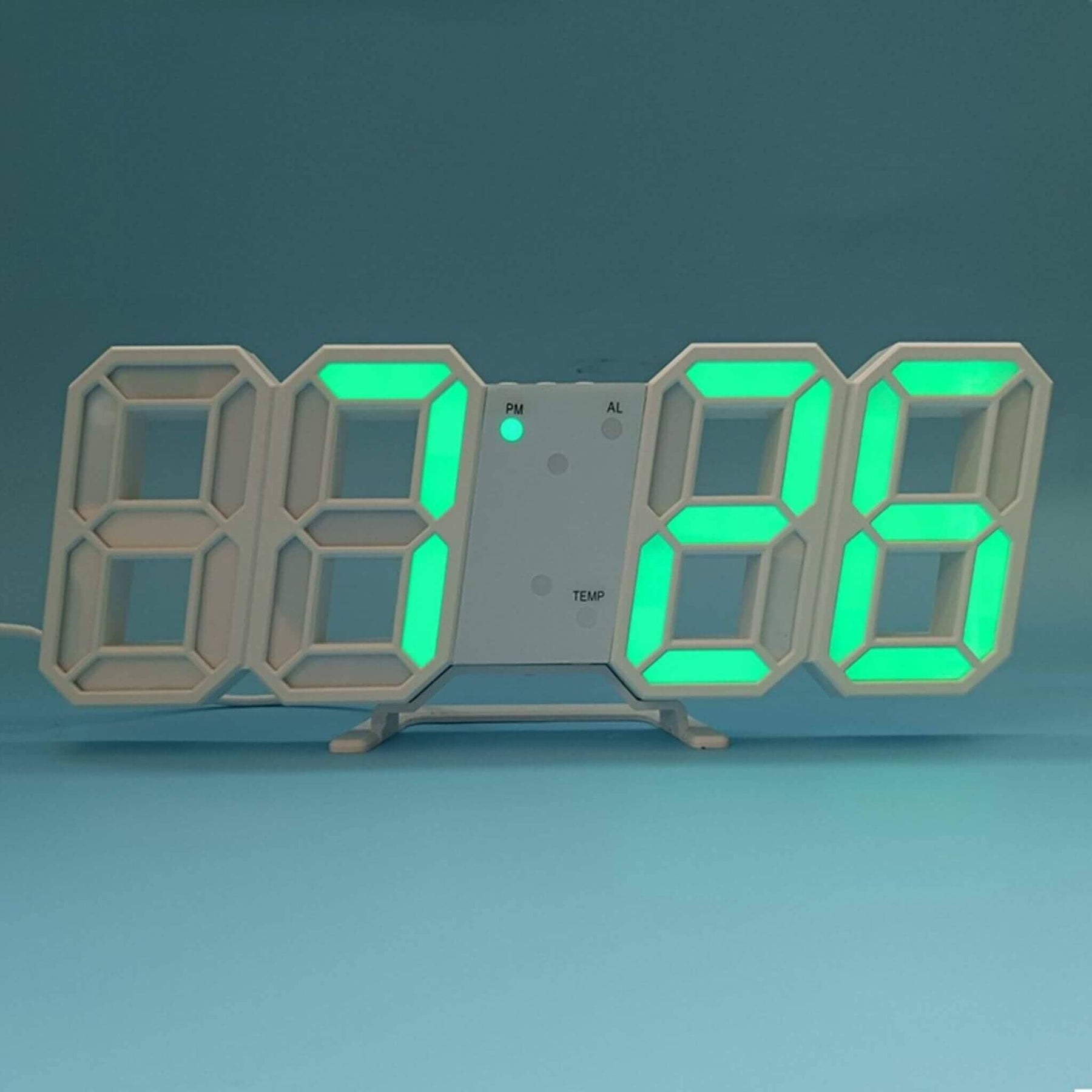 Relógio Digital de Parede LED Carregamento USB