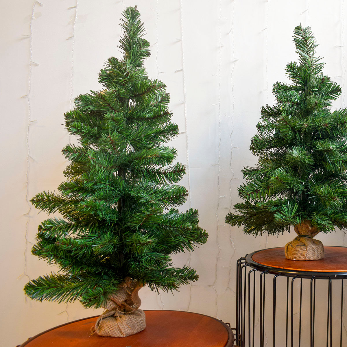 Árvore de Natal na Base de Juta 90 Cm 105 Galhos | Natal