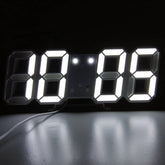 Relógio Digital de Parede LED Carregamento USB