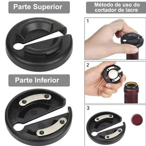 Kit Abridor de vinhos Elétrico com Carregamento por USB