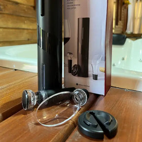 Kit Abridor de vinhos Elétrico com Carregamento por USB