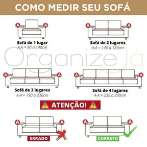 Capa para Sofá NeroFit™ – Proteção Inteligente com Estilo Minimalista