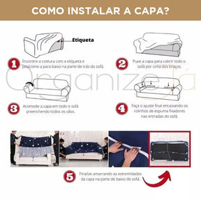 Capa para Sofá NeroFit™ – Proteção Inteligente com Estilo Minimalista