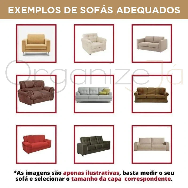 Capa para Sofá NeroFit™ – Proteção Inteligente com Estilo Minimalista