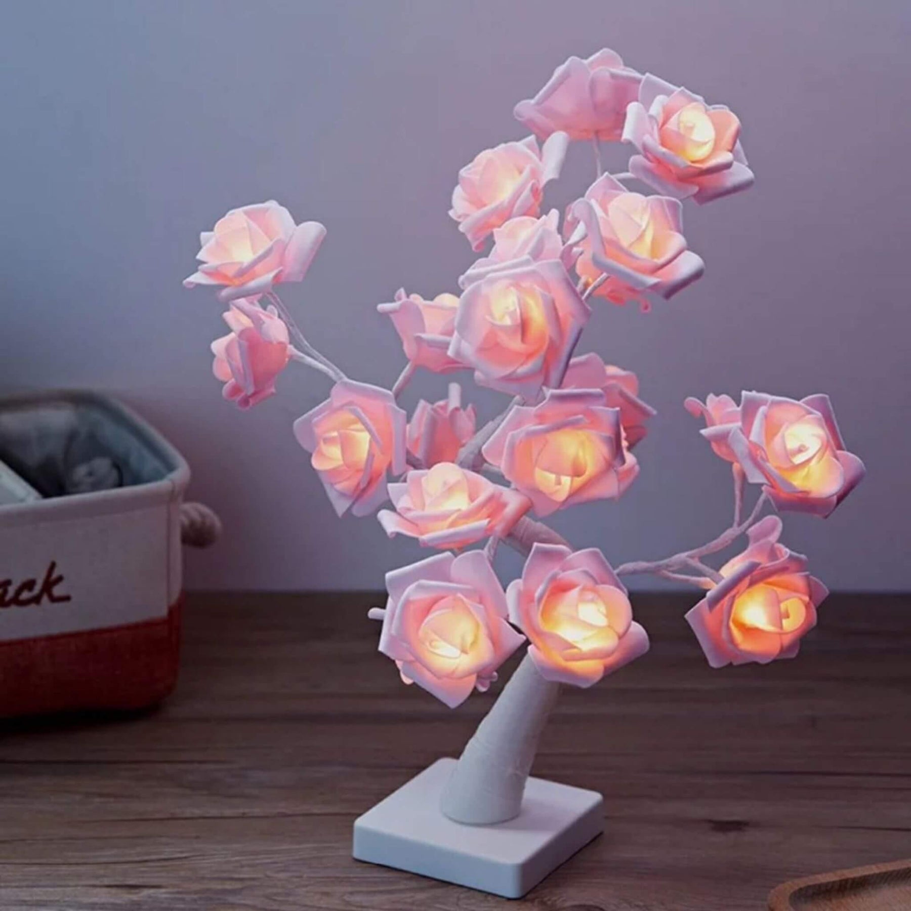 Luminária Led Rosas Encantadas - Luz de Fadas