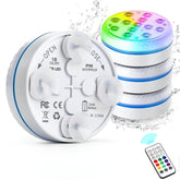 Luminária Led de Piscina RGB com Ventosas - Swanlight