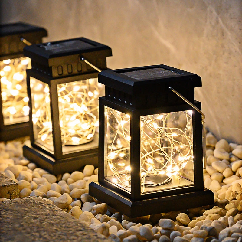 Luminária Led Decorativa de Jardim - Vela e Energia Solar