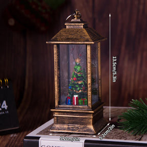 Luz Noturna Decorativa Natalina com Papai Noel e Boneco de Neve