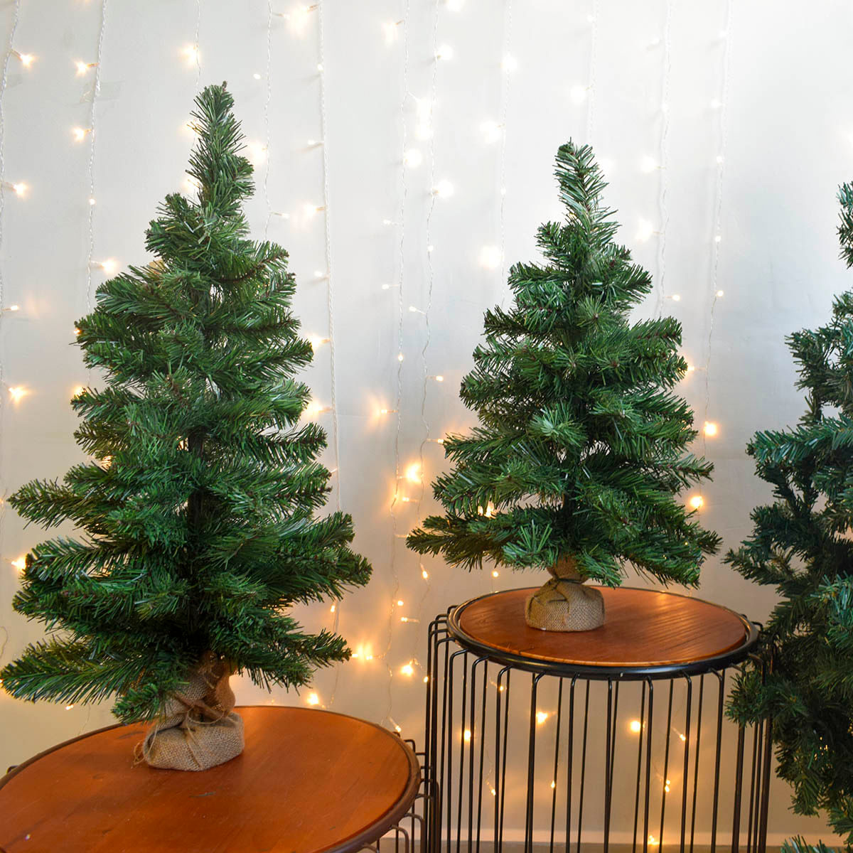 Árvore de Natal na Base de Juta 90 Cm 105 Galhos | Natal
