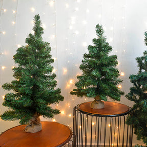 Árvore de Natal na Base de Juta 90 Cm 105 Galhos | Natal