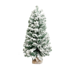 Árvore de Natal Nevada na Juta 90cm 105 Galhos|