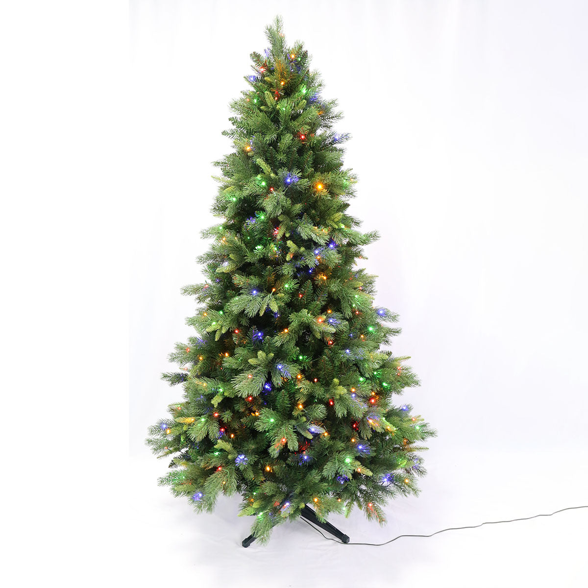 Árvore de Natal Realista com Galhos de Pinheiro, 400 LEDs, Movimento e Controle Remoto 210cm |