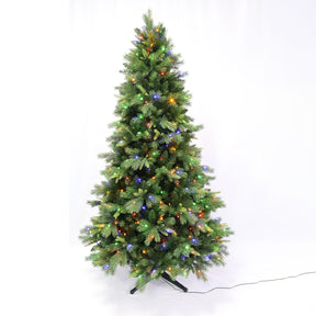 Árvore de Natal Realista com Galhos de Pinheiro, 400 LEDs, Movimento e Controle Remoto 210cm |