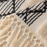 Capa de Sofá Estilo Boho em Algodão e Linho com Design 3D